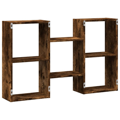 Étagère murale chêne fumé 96x18x60 cm bois d'ingénierie