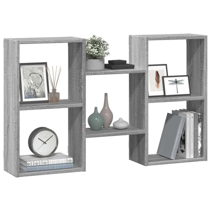 Étagère murale sonoma gris 96x18x60 cm bois ingénierie
