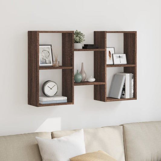 Étagère murale chêne marron 96x18x60 cm bois d'ingénierie