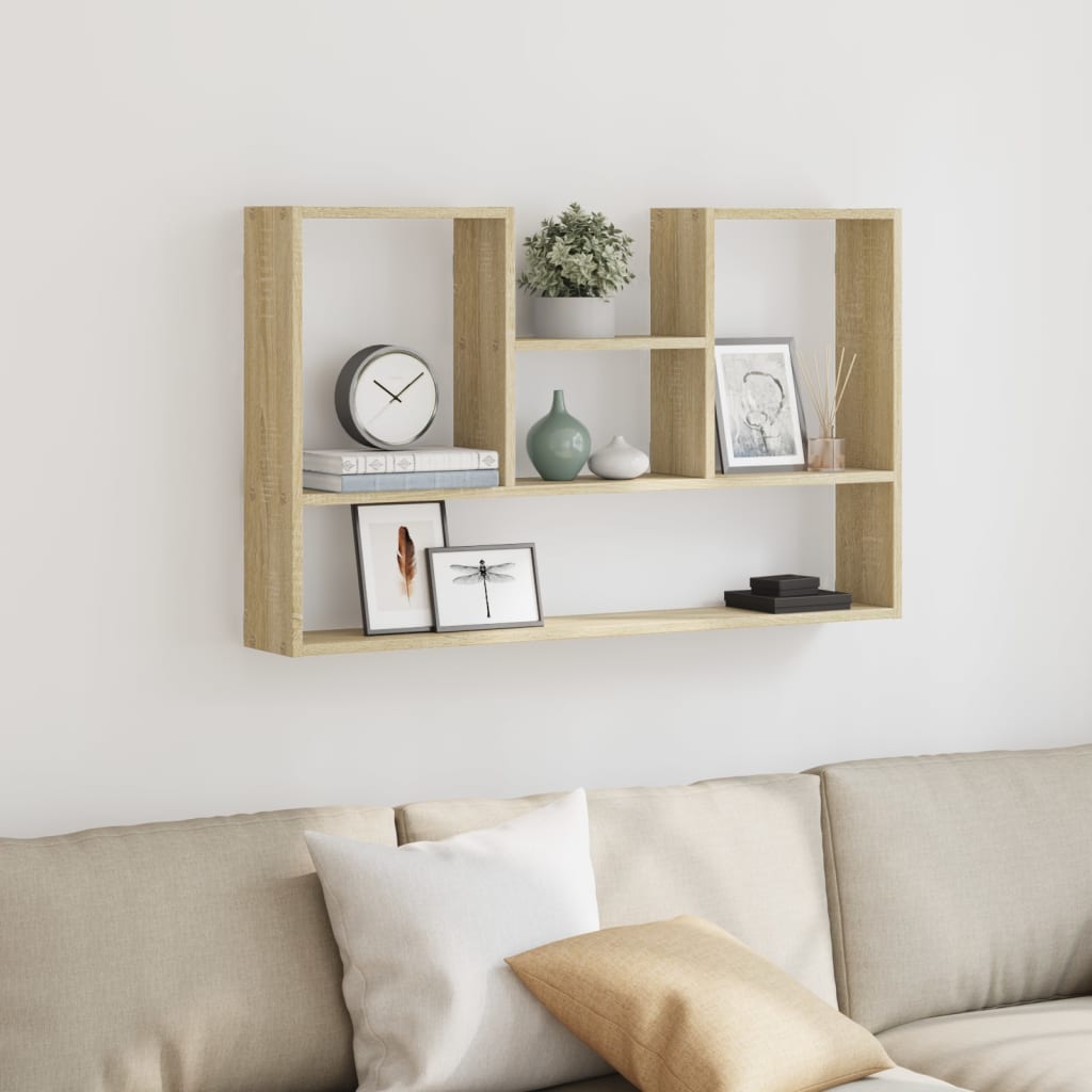 Étagère murale chêne sonoma 99x15x60 cm bois d'ingénierie