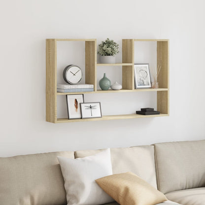 Étagère murale chêne sonoma 99x15x60 cm bois d'ingénierie