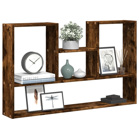 Étagère murale chêne fumé 99x15x60 cm bois d'ingénierie
