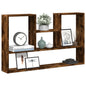 Étagère murale chêne fumé 99x15x60 cm bois d'ingénierie