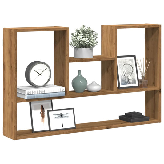 Étagère murale chêne artisanal 99x15x60 cm bois d'ingénierie