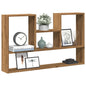 Étagère murale chêne artisanal 99x15x60 cm bois d'ingénierie