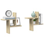 Étagères murales 2pcs chêne sonoma 38x12x38cm bois d'ingénierie
