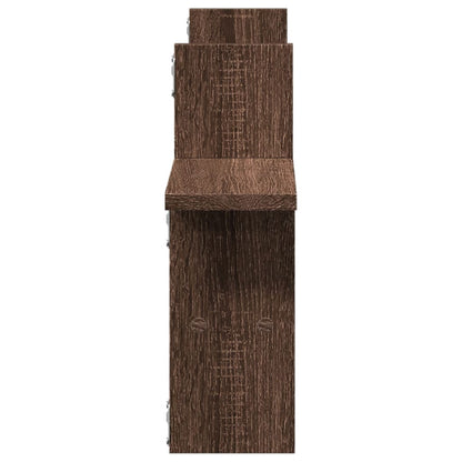 Étagères murales 2pcs chêne marron 38x12x38cm bois d'ingénierie