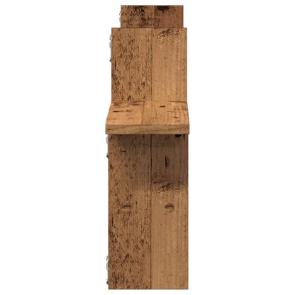 Étagères murales 2 pcs vieux bois 38x12x38 cm bois d'ingénierie