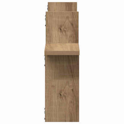 Étagères murales 2 pcs chêne artisanal bois d'ingénierie