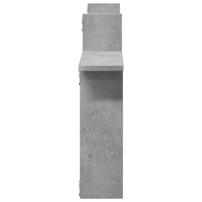 Étagères murales 2 pcs gris béton 50x12x50 cm bois d'ingénierie