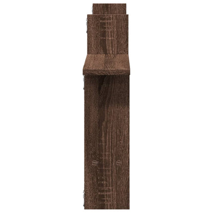 Étagères murales 2pcs chêne marron 50x12x50cm bois d'ingénierie