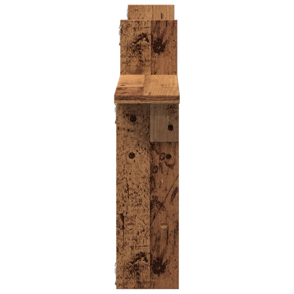 Étagères murales 2 pcs vieux bois 50x12x50 cm bois d'ingénierie