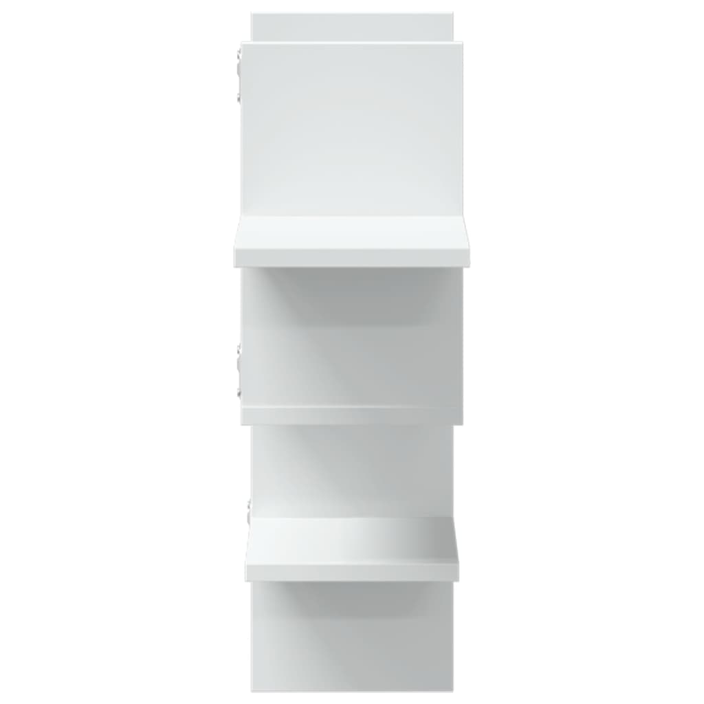 Étagère murale blanc 124,5x18x60,5 cm bois d'ingénierie