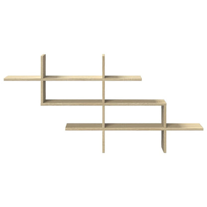 Étagère murale chêne sonoma 124,5x18x60,5 cm bois d'ingénierie