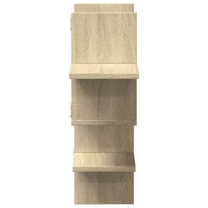 Étagère murale chêne sonoma 124,5x18x60,5 cm bois d'ingénierie