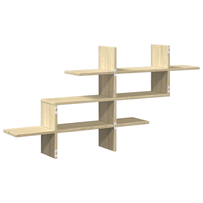 Étagère murale chêne sonoma 124,5x18x60,5 cm bois d'ingénierie