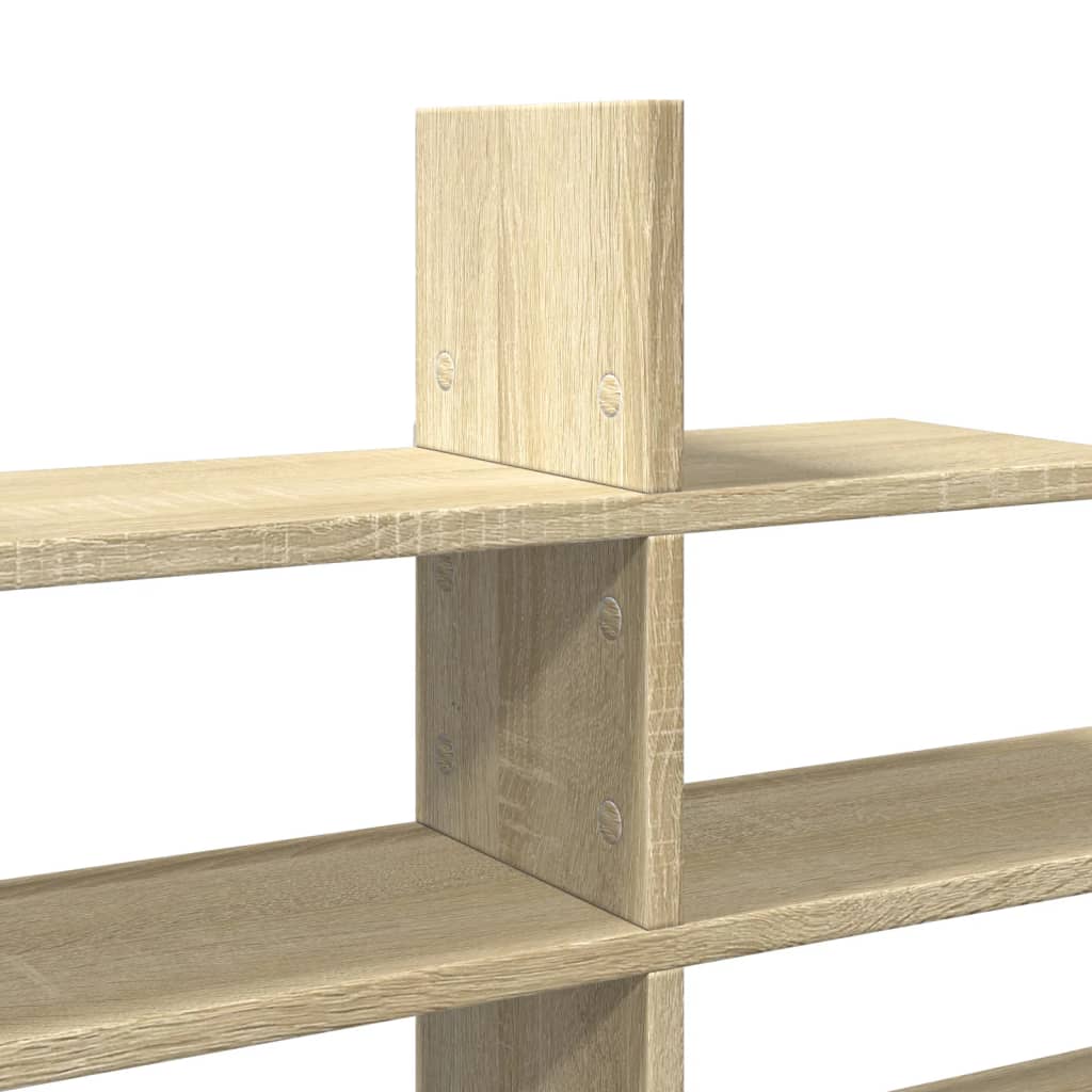 Étagère murale chêne sonoma 124,5x18x60,5 cm bois d'ingénierie