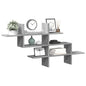 Étagère murale sonoma gris 124,5x18x60,5 cm bois d'ingénierie