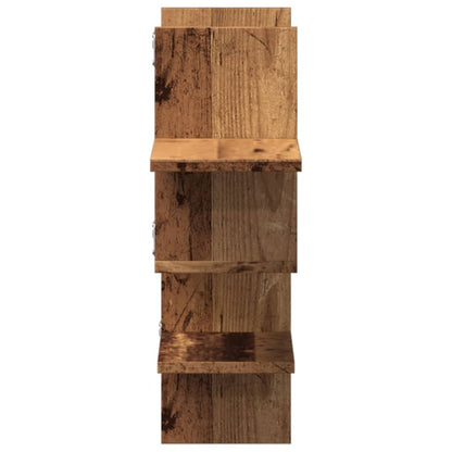 Étagère murale vieux bois 124,5x18x60,5 cm bois d'ingénierie