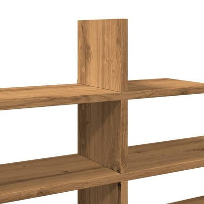 Étagère murale chêne artisanal 124,5x18x60,5 cm bois ingénierie