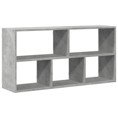 Étagère murale gris béton 100x25x50 cm bois d'ingénierie