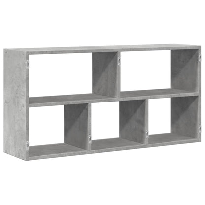 Étagère murale gris béton 100x25x50 cm bois d'ingénierie