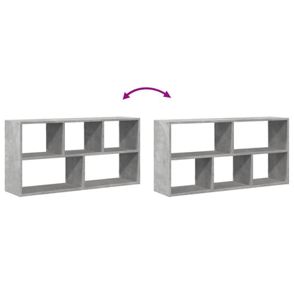 Étagère murale gris béton 100x25x50 cm bois d'ingénierie
