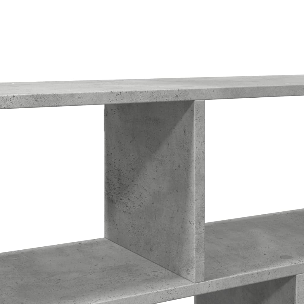 Étagère murale gris béton 100x25x50 cm bois d'ingénierie