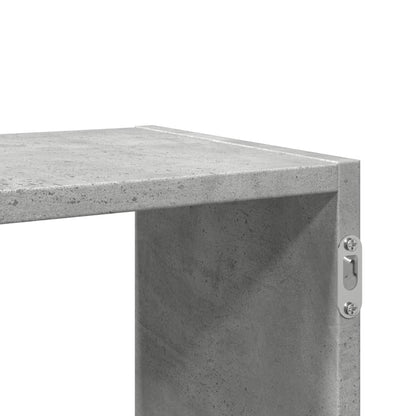 Étagère murale gris béton 100x25x50 cm bois d'ingénierie