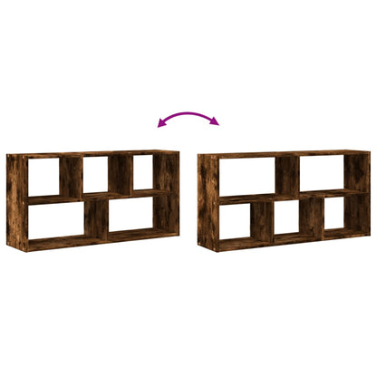 Étagère murale chêne fumé 100x25x50 cm bois d'ingénierie