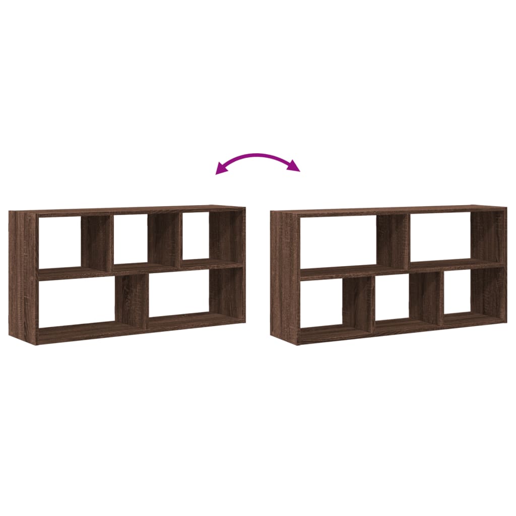 Étagère murale chêne marron 100x25x50 cm bois d'ingénierie