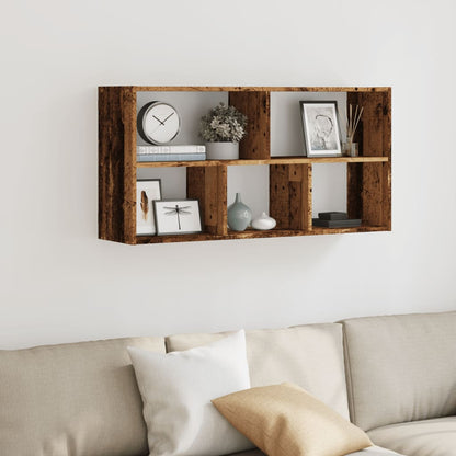 Étagère murale vieux bois 100x25x50 cm bois d'ingénierie