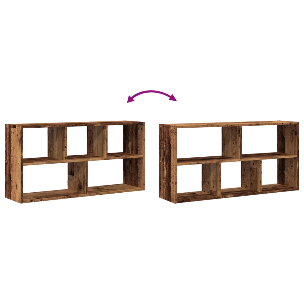 Étagère murale vieux bois 100x25x50 cm bois d'ingénierie