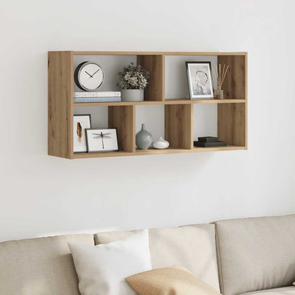 Étagère murale chêne artisanal 100x25x50 cm bois d'ingénierie