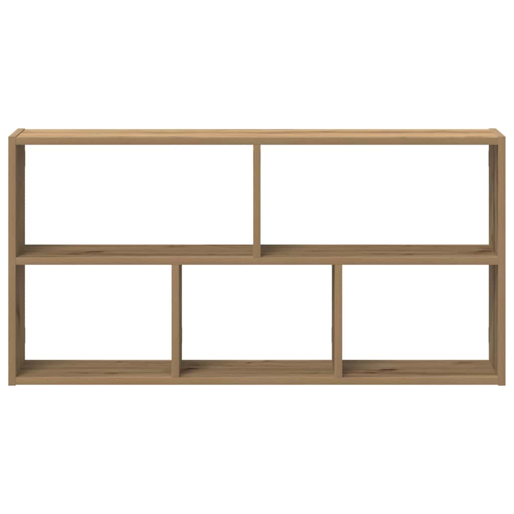 Étagère murale chêne artisanal 100x25x50 cm bois d'ingénierie