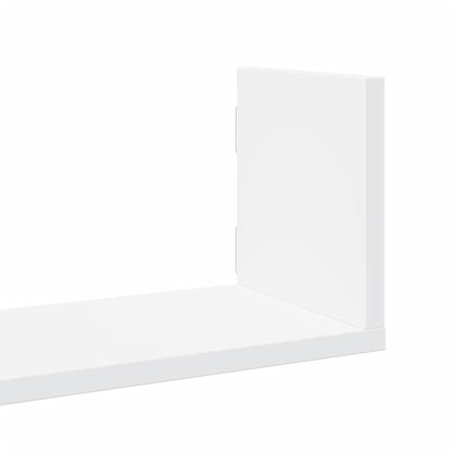 Étagères murales 3 pcs blanc 58x18x18 cm bois d'ingénierie