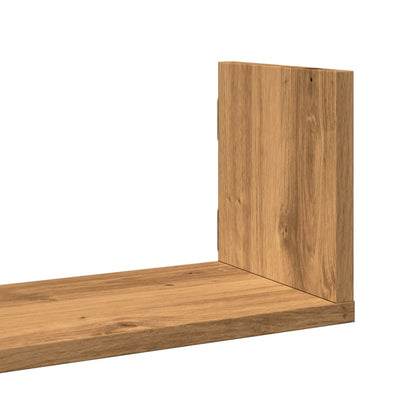 Étagères murales 3 pcs chêne artisanal bois d'ingénierie