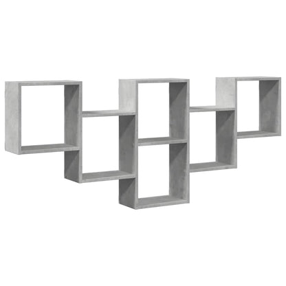 Étagère murale gris béton 159x18x66 cm bois d'ingénierie