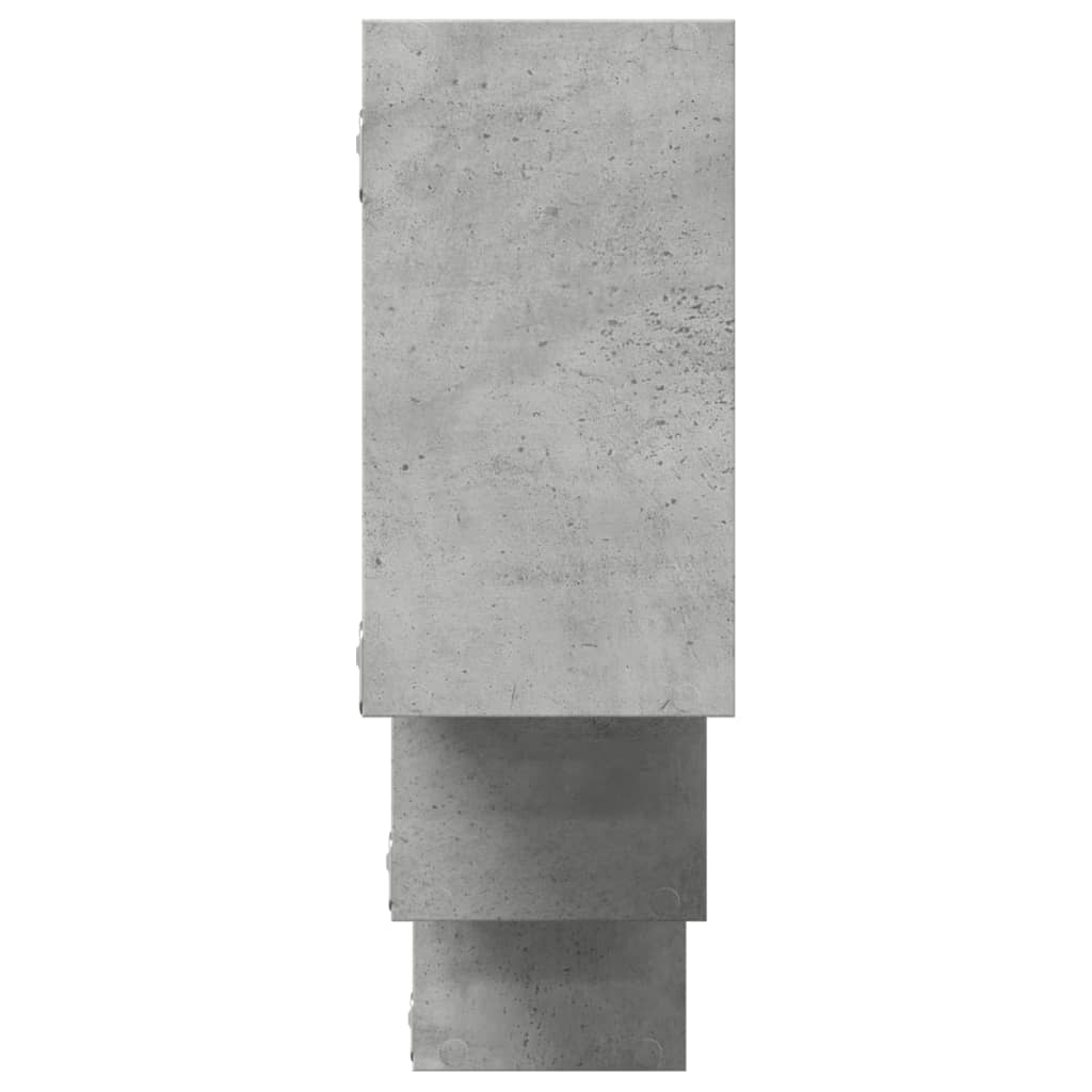 Étagère murale gris béton 159x18x66 cm bois d'ingénierie
