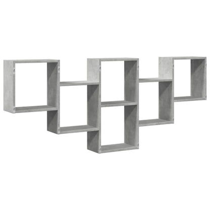Étagère murale gris béton 159x18x66 cm bois d'ingénierie