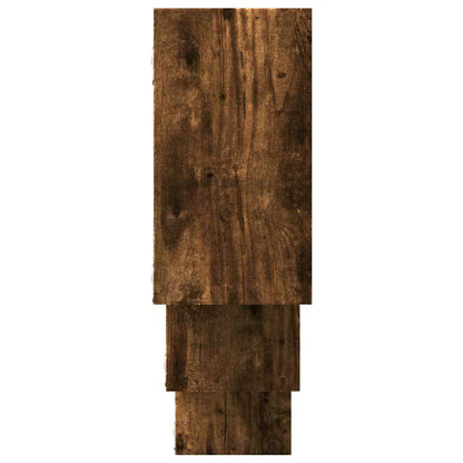 Étagère murale chêne fumé 159x18x66 cm bois d'ingénierie