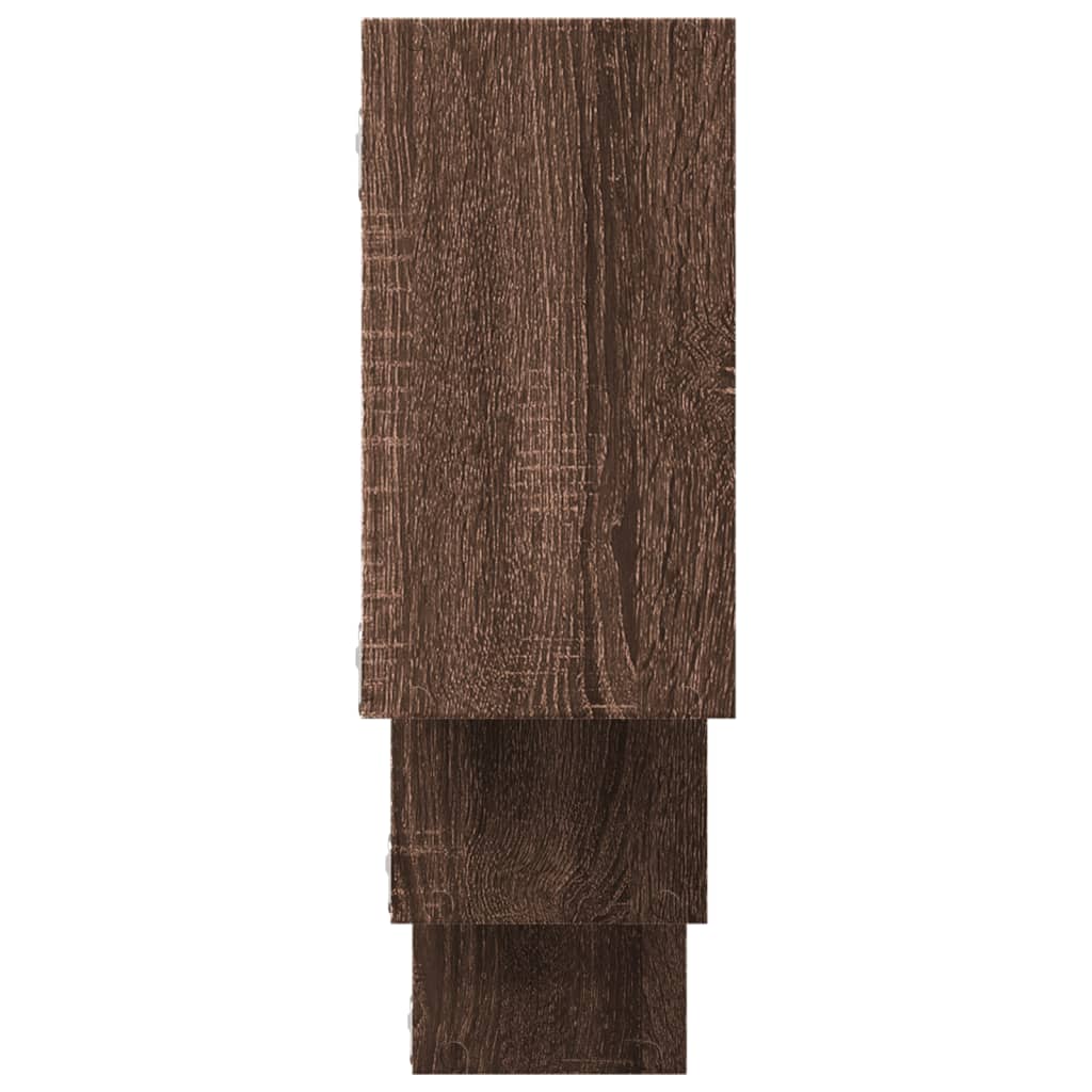 Étagère murale chêne marron 159x18x66 cm bois d'ingénierie