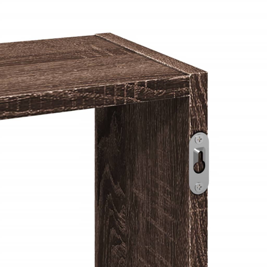Étagère murale chêne marron 159x18x66 cm bois d'ingénierie