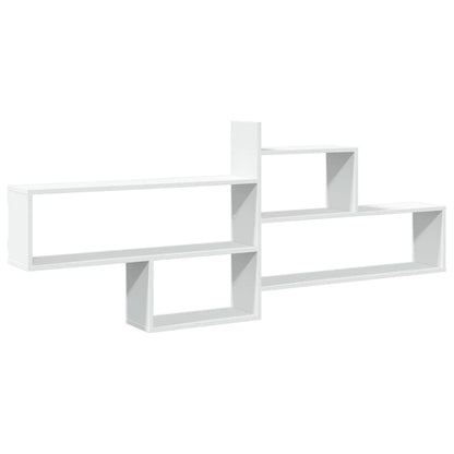 Étagère murale blanc 167,5x18x68 cm bois d'ingénierie