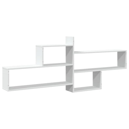 Étagère murale blanc 167,5x18x68 cm bois d'ingénierie