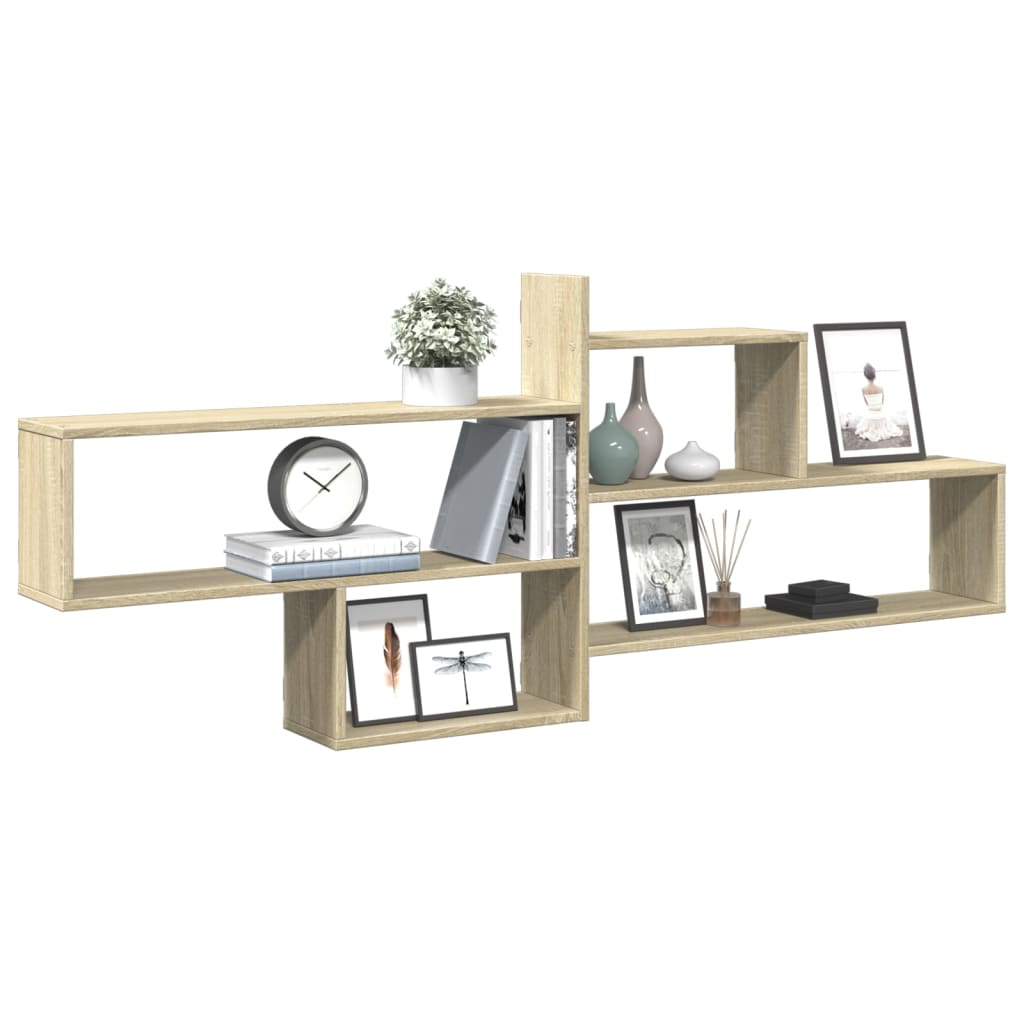 Étagère murale chêne sonoma 167,5x18x68 cm bois d'ingénierie