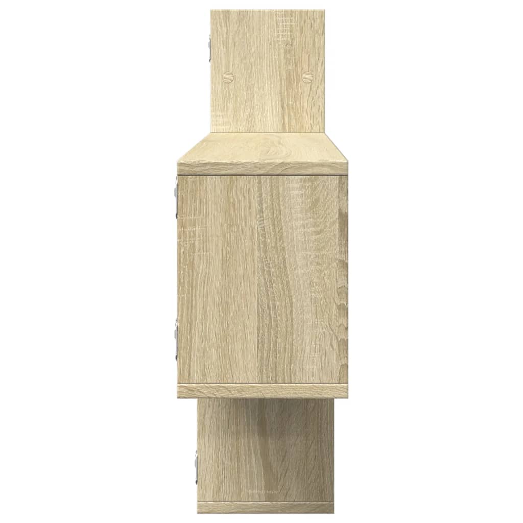 Étagère murale chêne sonoma 167,5x18x68 cm bois d'ingénierie