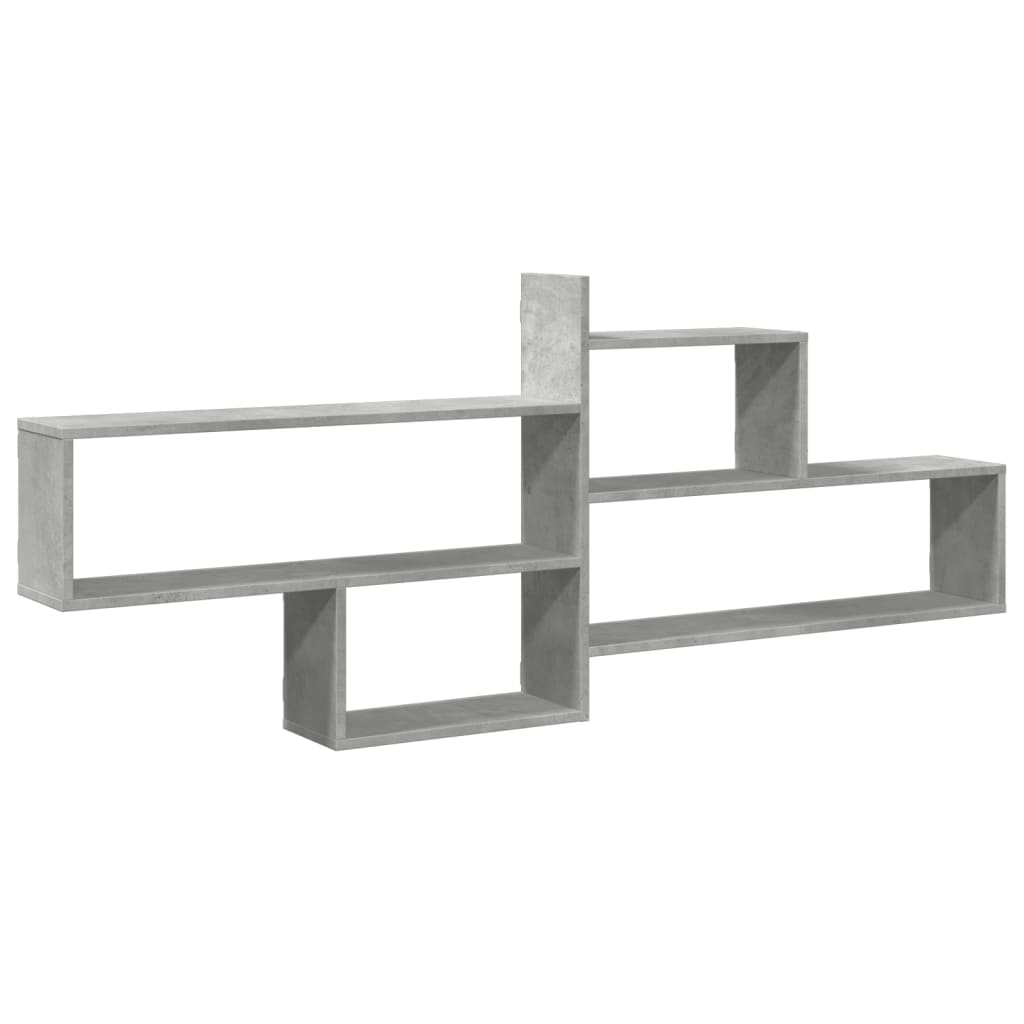 Étagère murale gris béton 167,5x18x68 cm bois d'ingénierie
