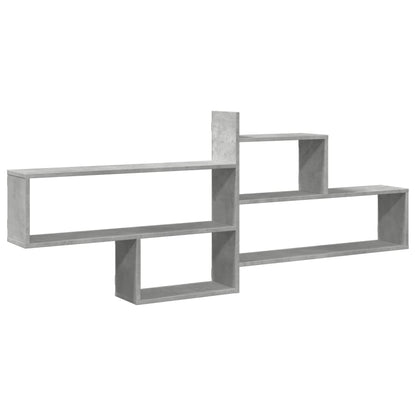Étagère murale gris béton 167,5x18x68 cm bois d'ingénierie