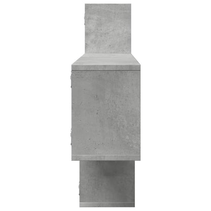 Étagère murale gris béton 167,5x18x68 cm bois d'ingénierie